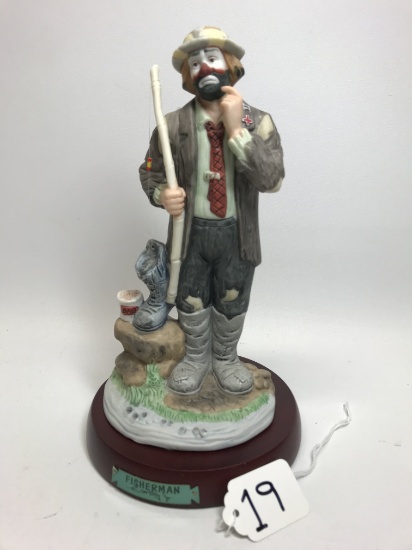 "The Hunter" 8.5"T.Clown Figurine From The Emmett Kelly, Jr. Signature Collection By Flambro