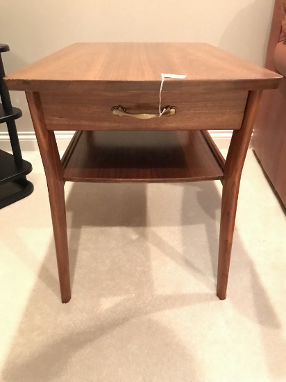 Pair Of Matching Mid-Century Mersman Walnut End Tables