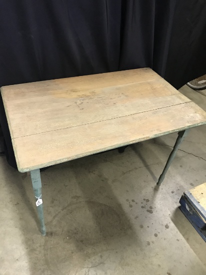 Antique Fold-Up Sewing Table  24" x 36" x 25"T.