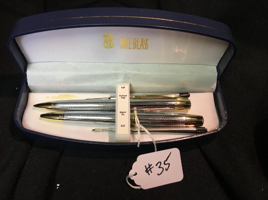 Bill Blass Pen & Pencil Set In Original Box
