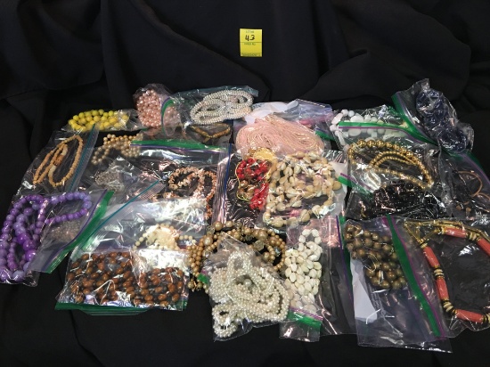 Lot Of (25) Costume Necklaces-Some Vintage, Some Newer!