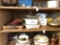 Shelf of Corning Ware and Baking Dishes