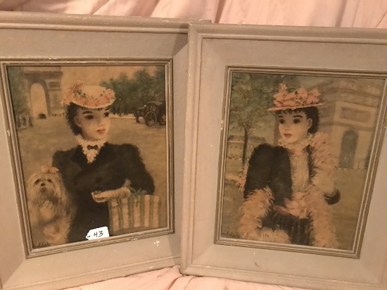 Pair of 17" X 20" French Prints