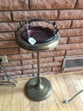 Gold Metal Smoking Stand, Approx. 17