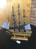 Cutty Sark Wood Model on Stand, 14