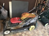 Honda Harmony 215GX Push Mower with Bagger, Gas Blower and Electric Weed Eater
