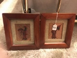 Two Wanda Irwin Originals, Genuine Tooled Copper Framed