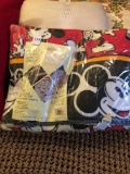 Mickey Mouse Blanket, Heart Rug and Pillows