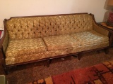 Vintage Green Sofa, Cushions are Stiff