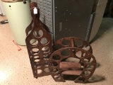 Shelf Lot of Items Pictured, Cookware, Wine Glasses, Wood Bowls