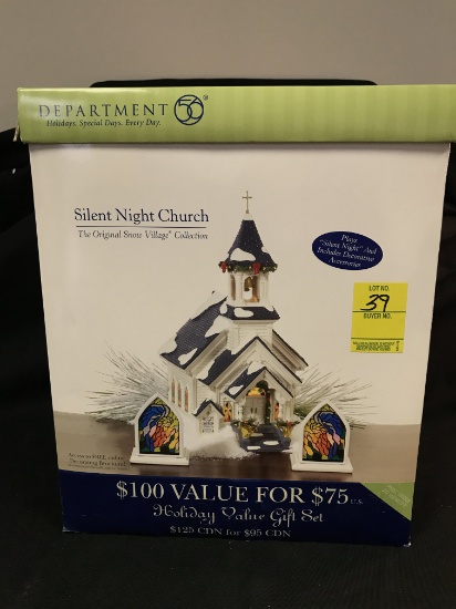 Dept. 56 Silient Night Church W/Box