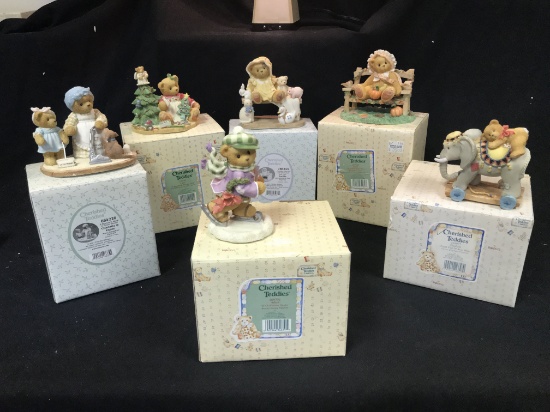 Lot Of (6) Cherished Teddies W/Boxes