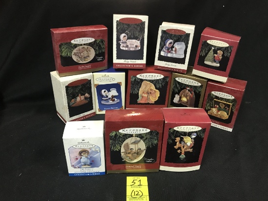 Lot Of (12) Hallmark Keepsake Ornaments W/Boxes