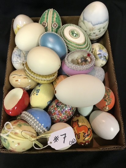 Lot Of (18) Eggs: (1) Goebel, (2) Noritake, Hand Painted, & Others