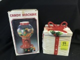 Gumball Machine In Box & Porcelain Gift Box