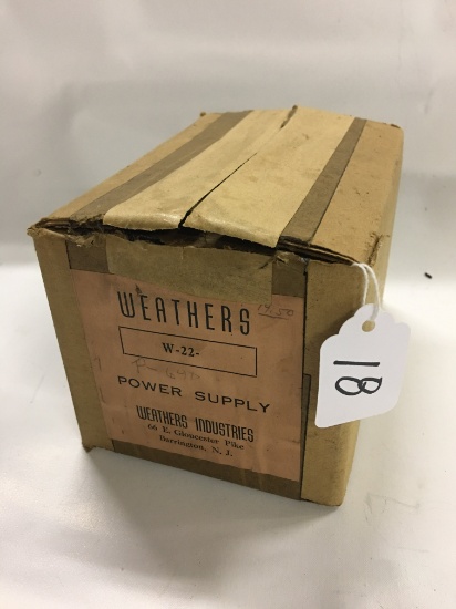 Weathers, W22 Power Supply in Original Packaging, Looks Unused?