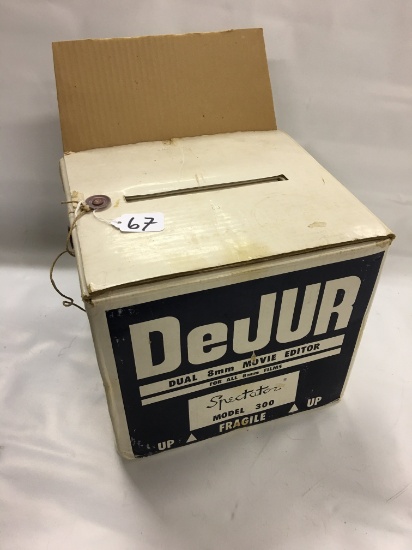 Vintage DeJur Dual 8mm Movie Editor In Box