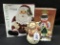 Lot Of Christmas-Candy Jar and Figurines