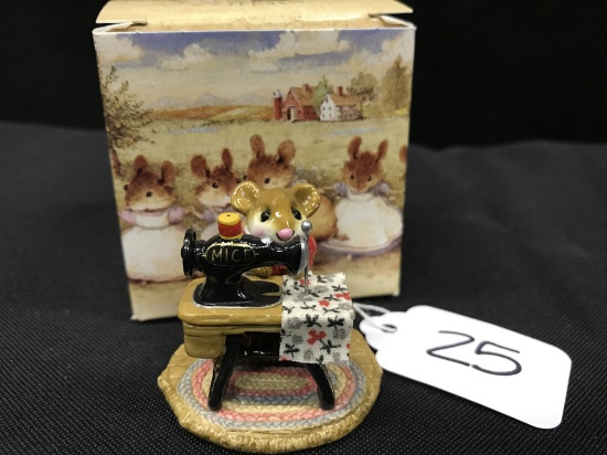 Wee Forest Folk Figurine W/Box "Miss Bobbin"