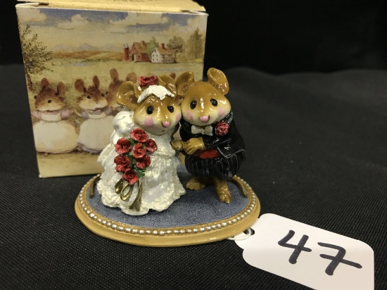 Wee Forest Folk Figurine W/Box "The Wedding Pair"