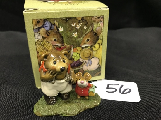 Wee Forest Folk Figurine W/Box "Mousie's Big Pal"