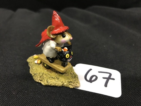 Wee Forest Fold Figurines NO Box "Scootin With The Loot"