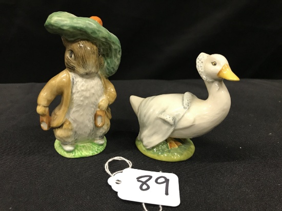Beatrix Potter "Rebeccah Puddle Duck", "Benjamin Bunny"