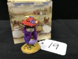 Wee Forest Folk Figurine W/Box Red Hat Society