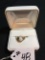 10K Gold Ladies Ring W/Opal & Diamond Chips-Size 8  (2.8 grams)