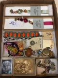 Nice Misc. Lot: (2) Book Marks, Pins, Necklaces, & Much More!