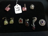 All Sterling: (4) Pendants, (2) Pr. Earrings, & Seahorse Pin  ((60 grams)