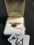 14K Gold Ladies Ring-Size 8  (4.1 grams)