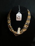 Cultured Pearl Multi-Strand Necklace-Original Tag