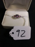 10K White Gold Size 7.5 Ladies Ring