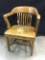 Vintage Walnut Office Chair