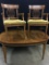 60's Oval dining Room Table W/2 Captains Chairs + Side Chair   42