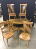 Wooden Farm-Style W/(6) Chairs  36