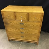 American Of Martinsville 7-Drawe Oak Chest  19