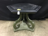 Hexagon Shaped Stand W/Slate Top  23