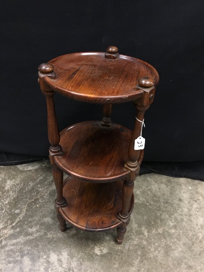 Vintage Wooden 3-Tier Ethan Allen Plant Stand