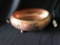 Hammered Copper and Brass Oval, Footed Bowl, 4