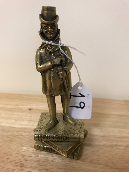 6" Brass Dickens Character Statue b y J. Potter