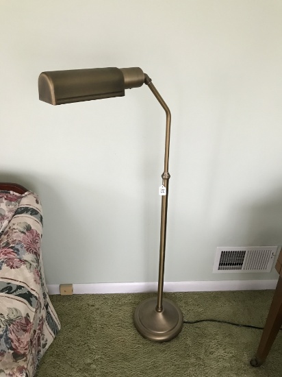 Adjustable, Brass Floor Lamp