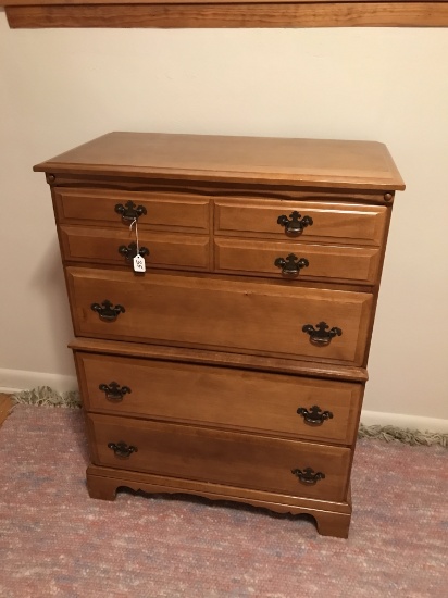Maple Chest of Drawers, 42" Tall and 32.5" Wide