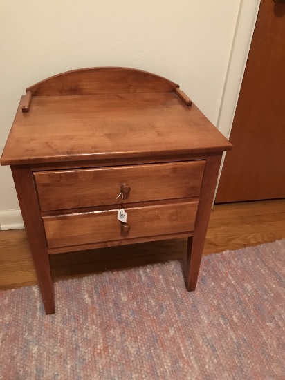 Maple Single Drawer Stand, 24" Tall