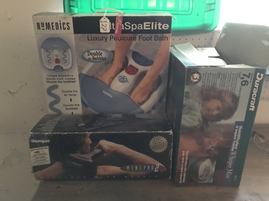 Vaporizer, Back Massager, & Foot Bath