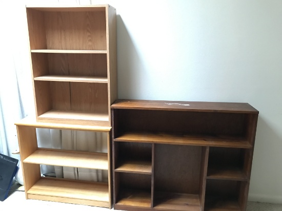 (3) Wooden Shelves