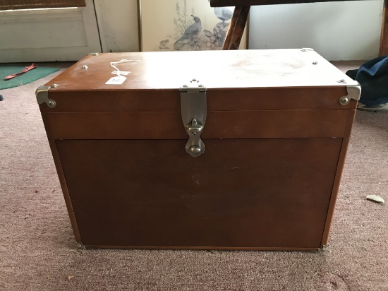 Wooden Machinist Tool Box Is 11" x 20" x 14" Tall