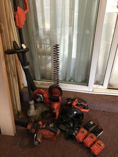 Lot Of All Black & Decker Tools W/Charger & Batteries