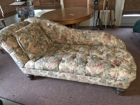 Upholstered Fainting Couch Is 74" Long